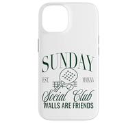 Sunday Club Padel Crew Walls Are Friends Graphic Custodia per iPhone 14