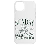 Sunday Club Padel Crew Walls Are Friends Graphic Custodia per iPhone 14 Plus