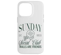 Sunday Club Padel Crew Walls Are Friends Graphic Custodia per iPhone 14 Pro Max