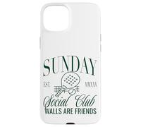 Sunday Club Padel Crew Walls Are Friends Graphic Custodia per iPhone 15 Plus