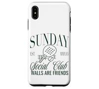 Sunday Club Padel Crew Walls Are Friends Graphic Custodia per iPhone XS Max