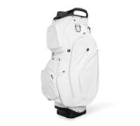 Sunday Golf Big Rig - Sacca da golf classe S, 12 tasche, divisore superiore a 14 vie, borsa da golf da uomo con organizer a prova di odore, tasca antigelo, colore bianco