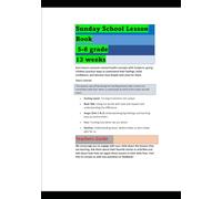 Sunday School Lesson Book Grades 5-8 Teacher’s Guide: The Feelings Book: How God Helps Us with Fear, Anger, and Joy