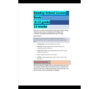 Sunday School Lesson Book Grades 9-12 Teacher’s Guide: The Feelings Book: How God Helps Us with Fear, Anger, and Joy