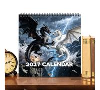 Sunday Start Weekly 2027 Calendar Dragon Academic Decorative Planner