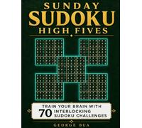 Sunday Sudoku High Fives: Train Your Brain with 70 Interlocking Samurai Sudoku Challenges for Adults