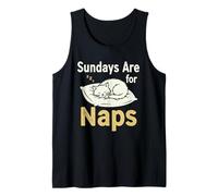 Sundays Are for Naps, Accogliente Grafica per Il fine Settimana con Gatti Che dormono Canotta