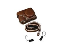 SundayZaZa Custodia protettiva in pelle PU per fotocamera Panasonic Lumix ZS99 TZ99, Marrone, Custodia protettiva completa