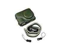 SundayZaZa Custodia protettiva in pelle PU per fotocamera Panasonic Lumix ZS99 TZ99, Verde, Custodia protettiva completa
