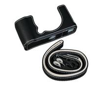 SundayZaZa Mezza custodia per fotocamera Fujifilm X-E5 XE5 con treppiede e tracolla, Nero , Mezza custodia