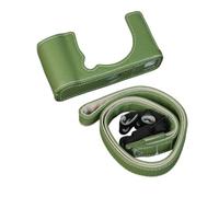 SundayZaZa Mezza custodia per fotocamera Fujifilm X-E5 XE5 con treppiede e tracolla, Verde, Mezza custodia