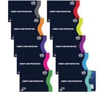 sundee Custodie protettive per carte di credito con blocco RFID, confezione da 10 porta carte senza contatto, per prevenire il furto di identità per carte, design sottile per adattarsi a portafogli e