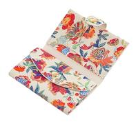 sundee Portafoglio da donna portamonete porta carte chiuso in pelle compatta doppia piega tasca portamonete con finestra ID, Arancione