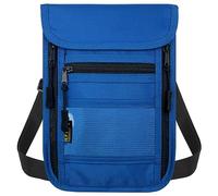 sundee Portafoglio da viaggio con doppia cerniera, porta passaporto con blocco RFID con tracolla regolabile per uomini e donne per tenere al sicuro contanti, carte di credito e documenti di viaggio,