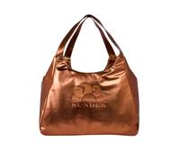 SUNDEK Borsa Shopper Laminata con Logo (Coffee)