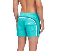 SUNDEK Costume da bagno da uomo con elastico in vita, lunghezza 35,6 cm, cavallo 12,7 cm, A5701 - Seabreeze, Small