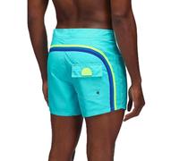 Sundek, Costume da bagno da uomo con vita fissa, Boxer da nuoto da 35,6 cm di lunghezza e cucitura interna da 7,6 cm, 05202 - Marine 02, 32