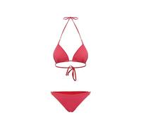 SUNDEK Costume Mare Donna Jennifer Top A Triangolo E Slip Fisso Arcobaleno (IT, Testo, M, Regular, Regular, Pitaya 01)