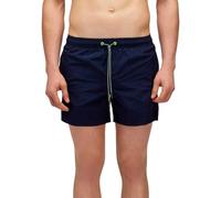 SUNDEK Costume Uomo M504BDN5100 Dark Navy Corto Vita elasticata Crinkled PE24 S