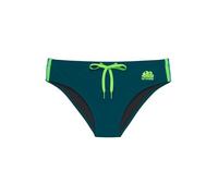 SUNDEK Diwalter Swim Brief, Slip Mare da Uomo (IT, Testo, M, Regular, Regular, Peacock 01)