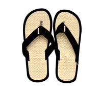 SUNDEK Infradito con Paglia Uomo Flip Flop AM407 Nero (Nero, Numeric_41)