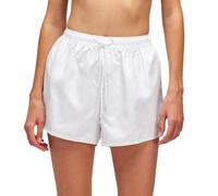 SUNDEK Kiana Boardshort, Costume a Pantaloncino Corto da Donna con Vita Elastica (IT, Testo, S, Regular, Regular, White)