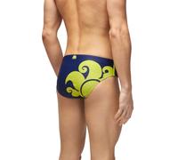 SUNDEK Leonardo Swim Stampa Logo, Slip Mare da Uomo (IT, Testo, XXL, Regular, Regular, Navy)