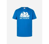 Sundek Logo Sun M - T-shirt - Uomo - Blu Royal M
