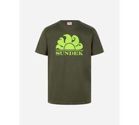 Sundek Logo Sun M - T-shirt - Uomo - Verde L