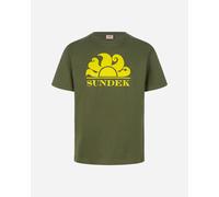 Sundek Logo Sun M - T-shirt - Uomo - Verde L