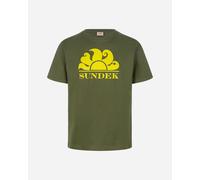 Sundek Logo Sun M - T-shirt - Uomo - Verde S