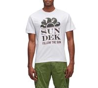 SUNDEK M026TEJ7853 Maglietta Mezze Maniche Cotone Bianco