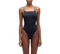 SUNDEK Marylin Swim, Costume Intero da Donna con Elastico Logato (IT, Testo, XS, Regular, Regular, Nero)