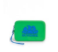 Sundek Mini Pochette in gomma con logo AW748ABSL100 Small Necessai A6701 Verde Mela Verde Mela/TU