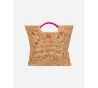 Sundek Raffia Contrasto W - Borsa - Donna - Fucsia UNICA