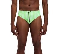 SUNDEK Swim Brief, Slip Mare con Logo da Uomo (IT, Testo, M, Regular, Regular, Fluo Green 01)