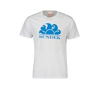 SUNDEK T-Shirt M021TEJ7800 New Simeon Tg. L col. 00606 White/Bianco
