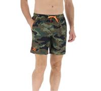 Sundek Uomo Costume Short M420BDP0153 50153 Deep Forest Arancio Fluo S/Camouflage arancio fluo