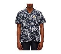 Sundek - Vintage Black Hibiscus Camicia - - Shirts - Uomo - Multicolore - L