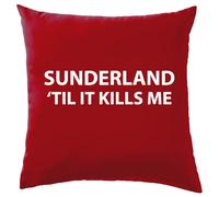 Sunderland Til It Ferma Me - Cuscino - Nero Gatti Love Squadra Until Divertente