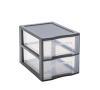 Sundis TAG TOWER formato A4, 2 cassetti con porta etichette e sistema anticaduta, Antracite