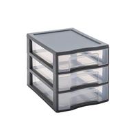 Sundis TAG TOWER formato A4, 3 cassetti con porta etichette e sistema anticaduta, Antracite