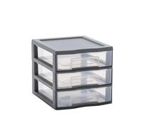 Sundis TAG TOWER formato A6, 3 cassetti con porta etichette e sistema anticaduta, Antracite