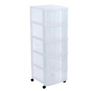 Sundis tiroirs Modulo 5 Cassetti, Transparente, 38.5 x 36.5 x 104 cm