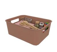 SUNDIS Vibes, cestino portaoggetti 10L, marrone moka, impilabile