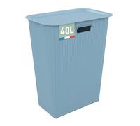 SUNDIS Vibes, portabiancheria con copercho, 40l, blu artico