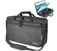 SUNDOY Custodia per DJ compatibile con controller Pioneer - Custodia per il trasporto antiurto con tracolla e scomparti per accessori, Nero , 72x41x15-CM, Tessuto impermeabile