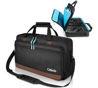 SUNDOY Custodia per DJ compatibile con controller Pioneer/Numark/Hercules - Custodia per il trasporto antiurto con tracolla e scomparti per accessori, Nero , 55x32x12-CM, Tessuto impermeabile