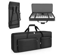 SUNDOY Custodia per tastiera - Gig Bag in robusto tessuto Oxford 600D, imbottitura in schiuma da 10 mm, perfetta per il trasporto di tastiere, accessori musicali e altro ancora (per pianoforte a 61