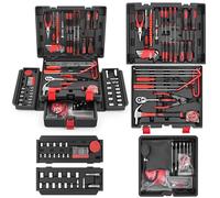 Sundpey Cassetta Attrezzi Completa 132 Pezzi - Set di Attrezzi Professionali per Auto - Kit Smontaggio Pannelli Auto - Set Attrezzi da Lavoro con Cassetto per la Casa e la Riparazione Fai da Te